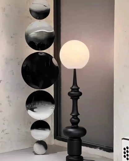 Podne Lampe Black Marble Glow