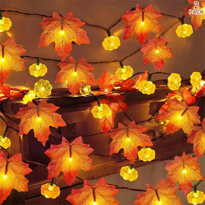 LED svetleći lanac Maple Leaves