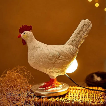 Stone Lampe Rooster Lamp