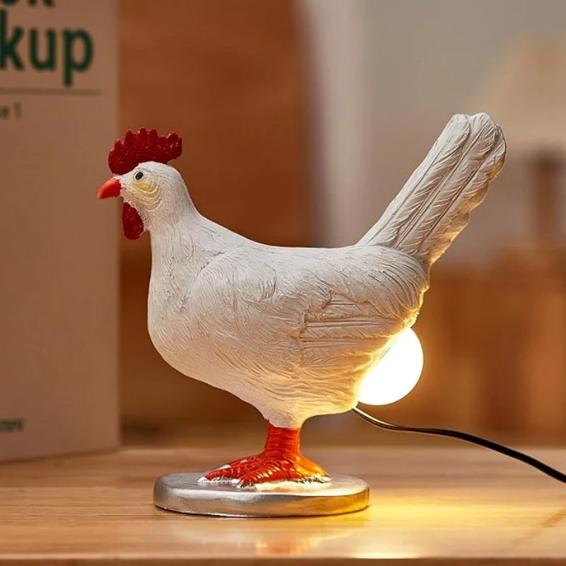 Stone Lampe Rooster Lamp