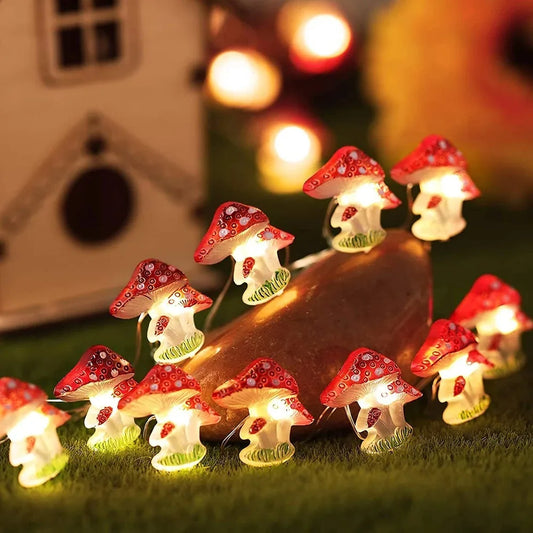 LED svetleći lanac Mushrooms