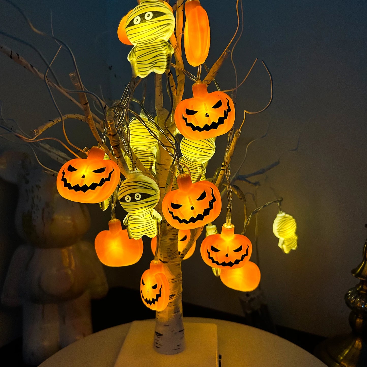 LED svetleći lanac Halloween Pumpkin