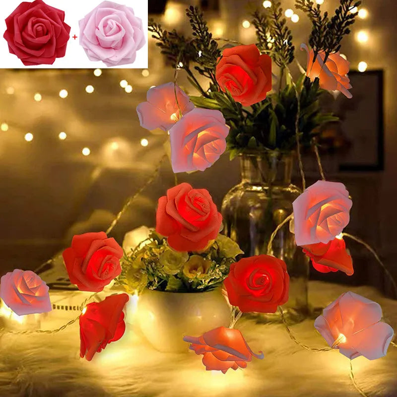 LED svetleći lanac Roses